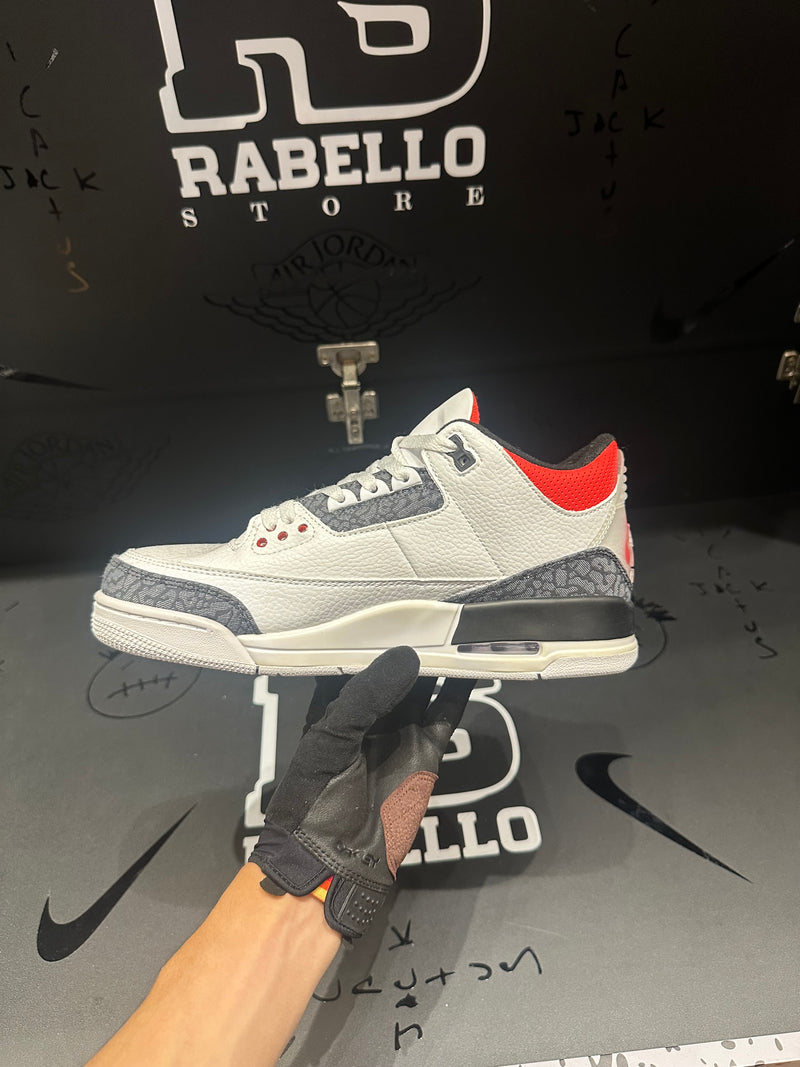 Tênis Nike Air Jordan 3 SE "Fire Red Denim" - Pronta Entrega