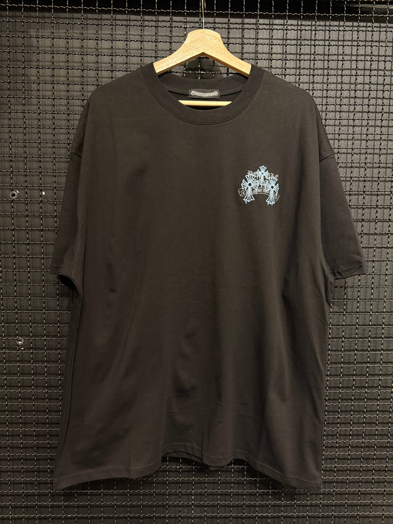 Camiseta Chrome Hearts Triple Cruz Blue Black - Pronta Entrega