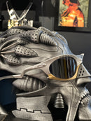 Óculos Oakley PLANTARIS Silver Brown Lente Preta - Pronta Entrega