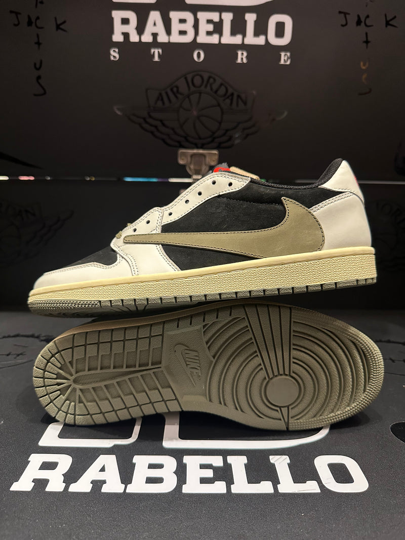 Tênis Nike Air Jordan 1 Retro Low OG SP Travis Scott Olive - Pronta Entrega