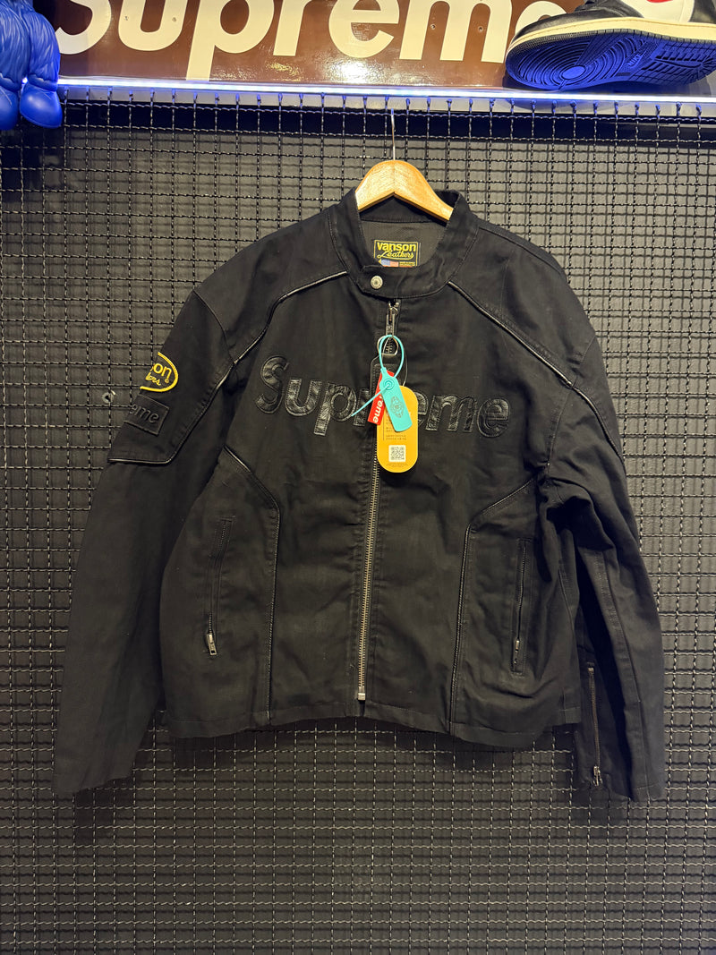 Jaqueta Vanson Leathers x Supreme Cordura Cotton - Pronta Entrega
