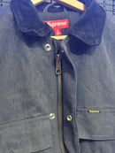 Jaqueta Supreme Old English Canvas Work Jacket Black - Pronta Entrega