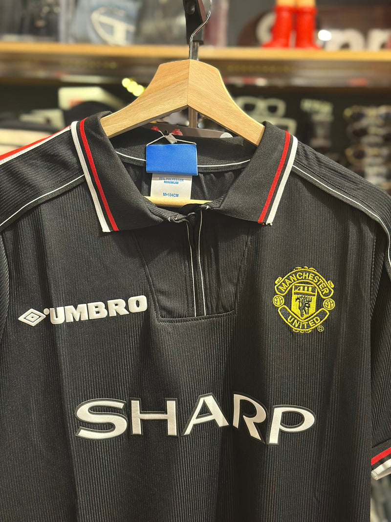 Camisa Vintage Umbro Manchester United Preta 98/99 - Pronta Entrega