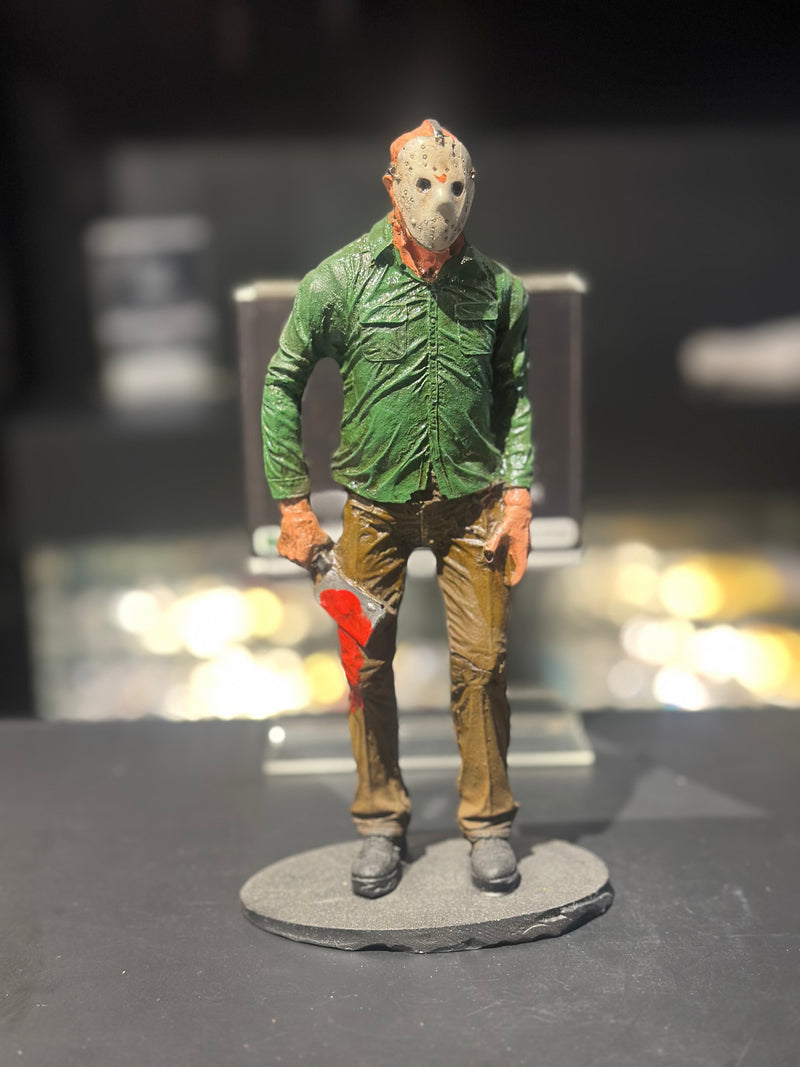Boneco de Ação Jason Voorhees Cutelo 20cm Resina - Pronta Entrega