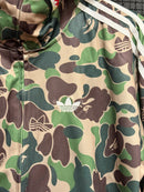 Jaqueta Bape Shark x Adidas Track Hoodie Camo Green - Pronta Entrega