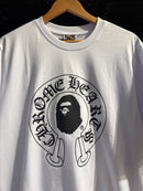 Camiseta BAPE Bayb Milo X Chrome hearts Branca - Pronta Entrega