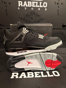 Tênis Air Jordan 4 Black Canvas - Pronta Entrega