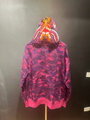 Jaqueta Bape Shark Purple Camo Full Zip - Pronta Entrega