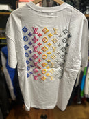Camiseta Louis Vuitton Branca Multicolor - Pronta Entrega