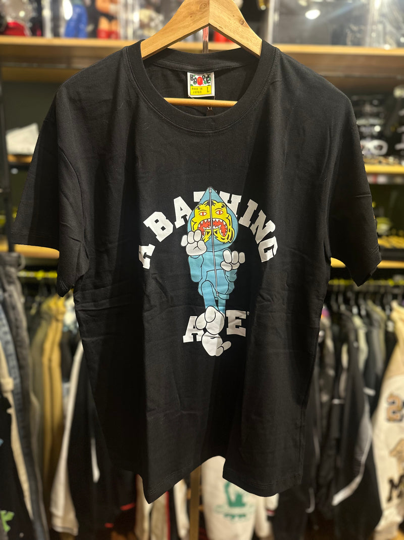 Camiseta BAPE Tiger Milo College Preta - Pronta Entrega