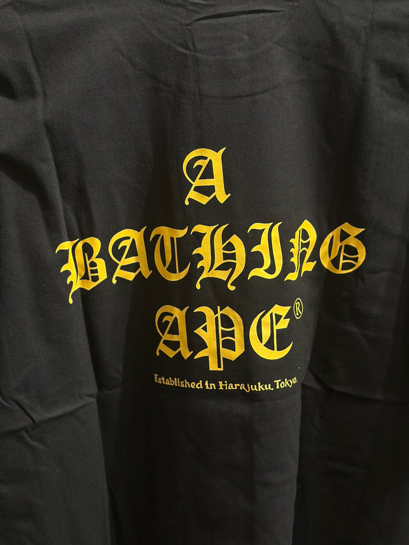 Camiseta BAPE “World Gone Mad” Preta - Pronta Entrega