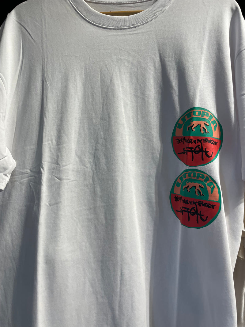 Camiseta TRAVIS SCOTT “UTOPIA” Branca - Pronta Entrega
