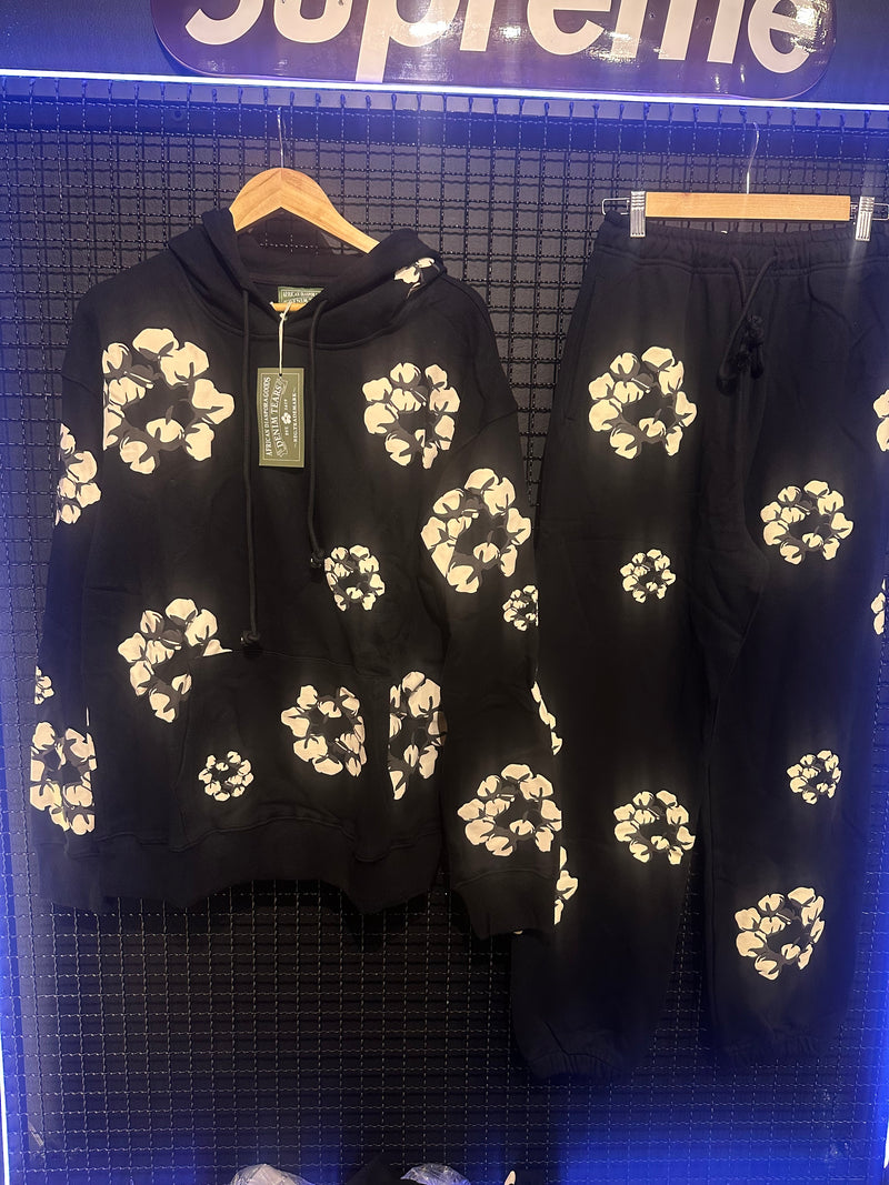 Moletom Denim Tears X CPMF Wreath Black - Pronta Entrega