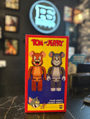 Bearbrick Bear Tom & Jerry 400% + Mini Boneco Tom Medicom Toy Boneco Colecionável 28cm - Pronta Entrega
