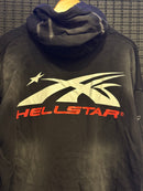 Moletom Hellstar Airbrushed Skull Black - Pronta Entrega