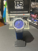 Relógio Hublot Silver Fundo Blue - Pronta Entrega