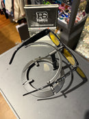 Óculos Palm Angels Preto Lente Transparente Amarelo - Pronta Entrega