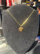 Corrente Cartier Banhada Pingente Circular “Tudo Posso Naquele Que Me Fortalece” 20 CM - Pronta Entrega