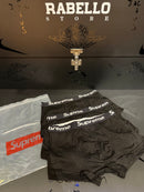 Supreme Pack Cueca Boxer 3 Peças Preta - Pronta Entrega