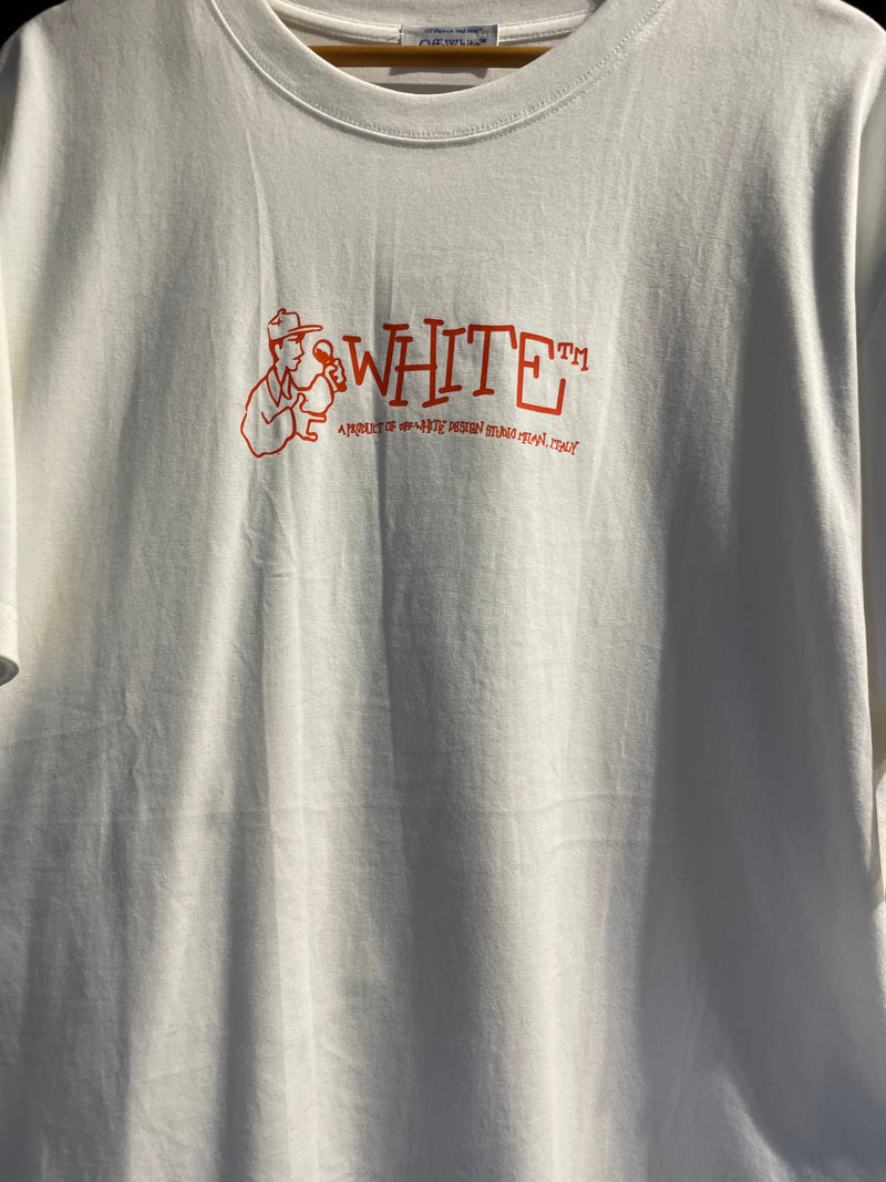 Camiseta OFF WHITE MILAN ITALY Branca - Pronta Entrega