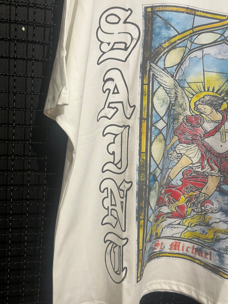 Camiseta Saint St. Michael X Devil White - Pronta Entrega