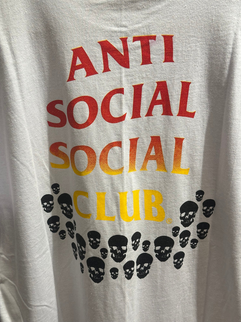 Camisa Anti Social Social Club Branca Skull - Pronta Entrega