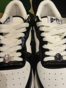 Tênis BAPE STA Low White/Black - Pronta Entrega