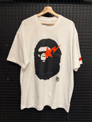 Camiseta BAPE x Heron Preston White - Pronta Entrega