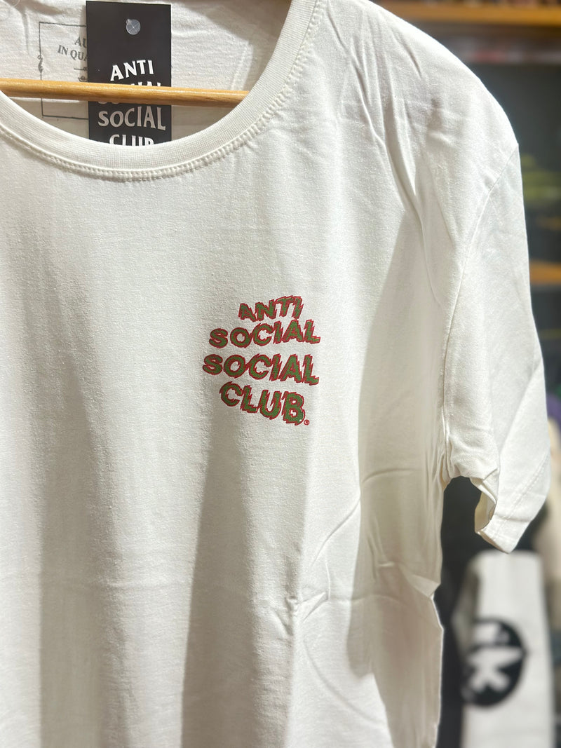 Camisa Anti Social Social Club Off White Logo Verde - Pronta Entrega