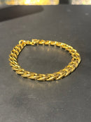 Pulseira Groumet Dourada Fecho Lagosta 20 CM - Pronta Entrega