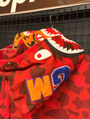 Jaqueta Bape Shark Camo Red Duo Hoodie - Pronta Entrega