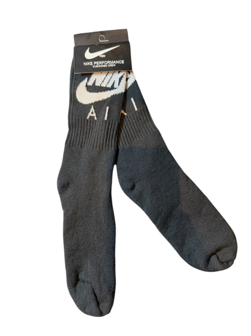Meia Nike Air Sport Cano Alto Preto - Pronta Entrega