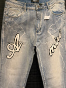 Calça Jeans Amiri Lightining - Pronta Entrega