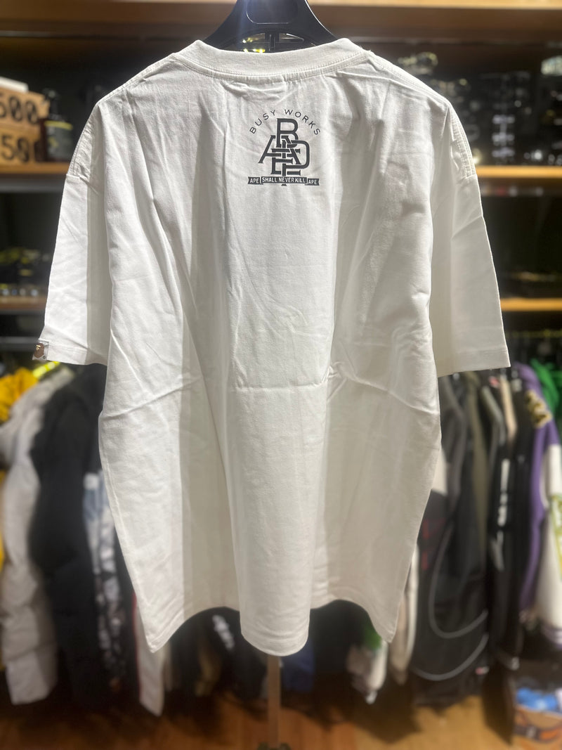 Camiseta BAPE Tiger Milo College Branca - Pronta Entrega