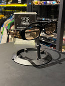 Óculos Palm Angels Logo Alto Relevo Armação Preto Lente Fume - Pronta Entrega