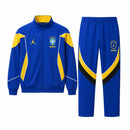 Conjunto Tracksuit Jordan Brasil Azul Amarelo 2026/27 - Pronta Entrega