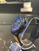 Relógio Hublot Geneve Silver com Pulseira de Couro - Pronta Entrega