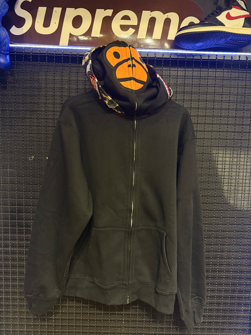 Jaqueta BAPE Shark Black Duo Hoodie Baby Milo - Pronta Entrega