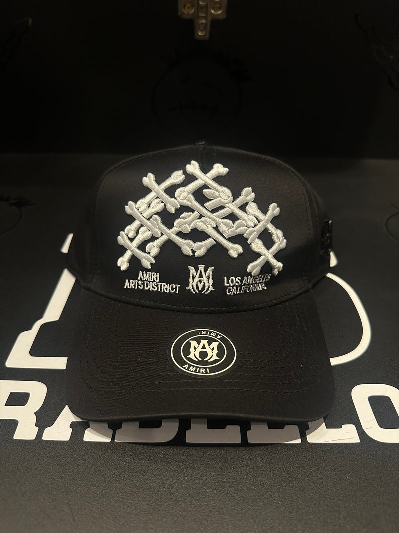 Boné Aba Curva Amiri Bordado Bones - Pronta Entrega