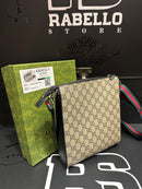 Bolsa Gucci Carteiro Transversal Bege Preto - Pronta Entrega