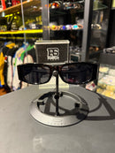 Óculos Palm Angels Logo Alto Relevo Armação Preto Lente Preto  - Pronta Entrega