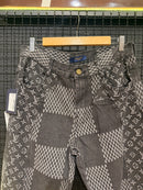 Calça Louis Vuitton Jeans Monogram Printed  - Pronta Entrega