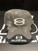 Boné Aba Cortada Balenciaga Preto/Cinza - Pronta Entrega
