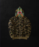 Jaqueta Bape X Clot Shark Camo Relaxed Full Zip - Pronta Entrega
