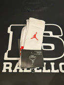 Meia Nike Air Jordan Cano Alto White/Red - Pronta Entregal