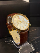 Relógio Emporio Armani AR11123 Pulseira de Couro - Pronta Entrega