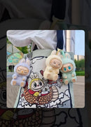 Boneco Labubu “Have a Seat” – Chaveiro | Mini Figura Colecionável Pop Mart - Pronta Entrega