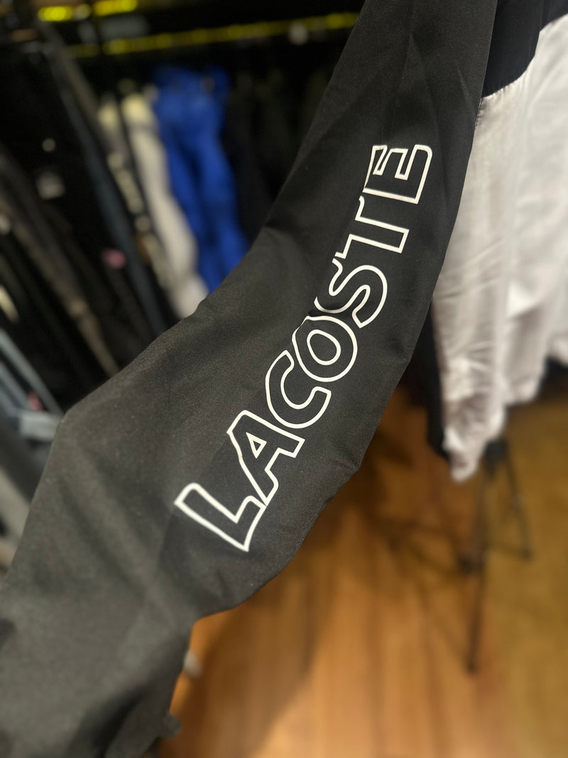 Jaqueta Corta Vento Lacoste Black/White - Pronta Entrega