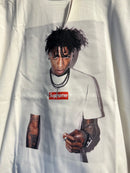 Camiseta Supreme YoungBoy Branco - Pronta Entrega