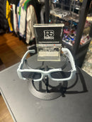 Óculos Off-White Retangular Cinza Recortado Logo Branco Lente Fume  - Pronta Entrega